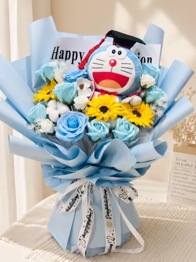 Doreamon Graduate Flower Bouquet