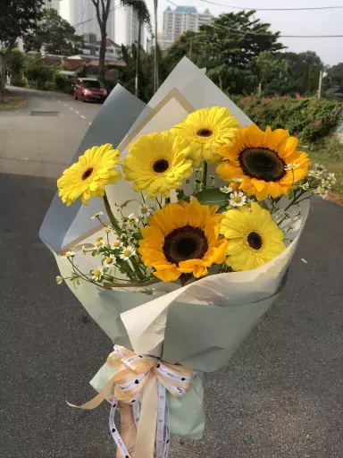Sunflower Mix Gerbera Bouquet