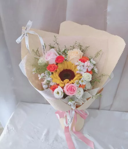 sun flower + rosa jb
