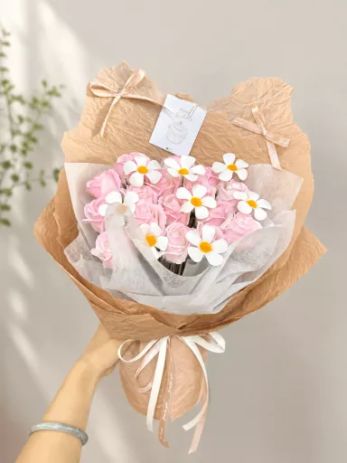 Pinky Soap rose bouquet