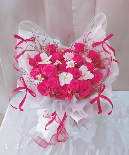 BUTTERFLY SOAP FLOWER BOUQUET JB
