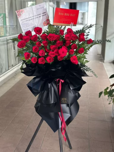 The Roses Grand Opening Stand (Fresh Flower)