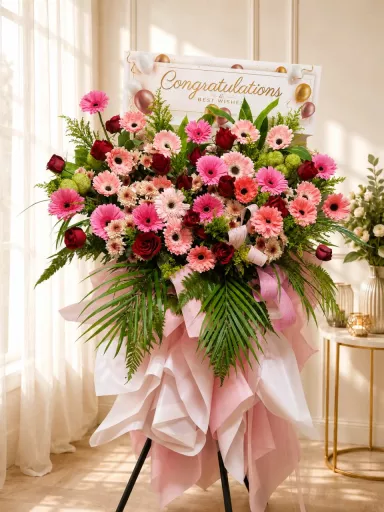 opening flower stand