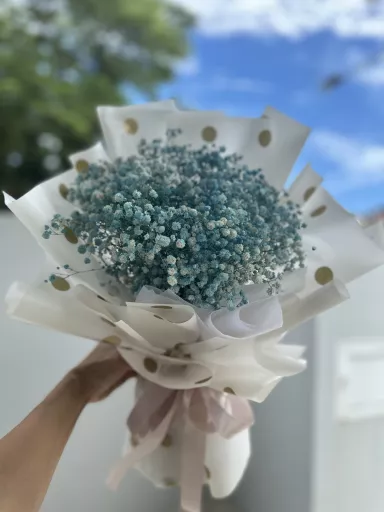 Blue Baby Breath  bouquet